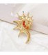 XSB299 - Elegant Enamel Conch Metal Brooch